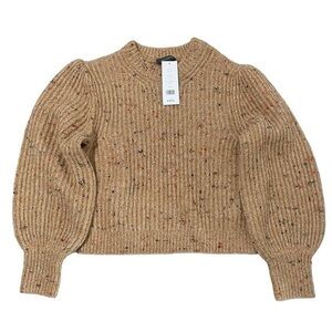 BNWT French Connection Natalya Ribbed Balloon sleeve sweater